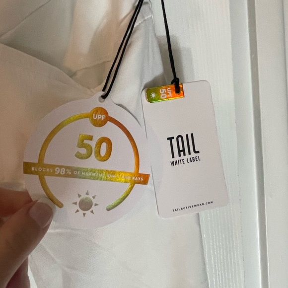 NWT: TAIL WHITE LABLE White Mini Skort Size Large UPF 50 - Picture 5 of 8